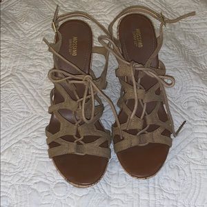 Mossimo lace up wedges
